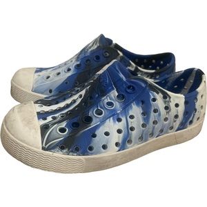 Blue Marbled Native Shoes